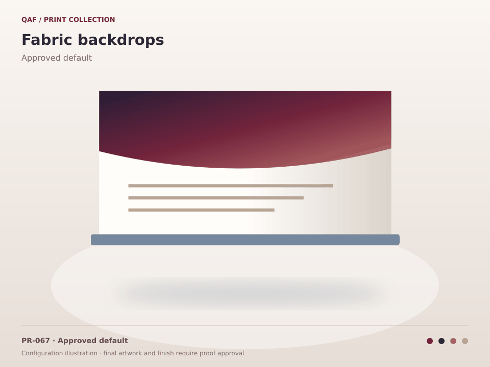 Fabric backdrops preview