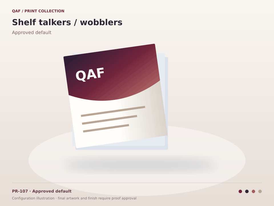 Shelf talkers / wobblers preview